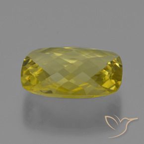Quartz Jaune ananas naturelle Coussin, 15.21 ct, VVS