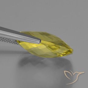 Quartz Jaune ananas naturelle Coussin, 15.21 ct, VVS