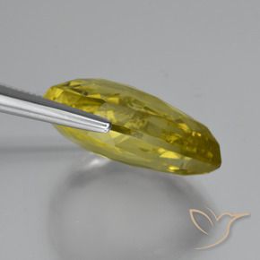 Quartz Jaune ananas naturelle En forme de poire, 30.43 ct, VVS