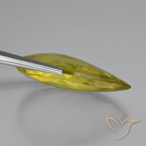 Quartz Jaune ananas naturelle En forme de poire, 47.98 ct, VVS
