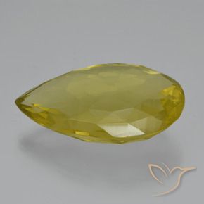 Quartz Jaune clair naturelle En forme de poire, 55.06 ct, VVS-VS