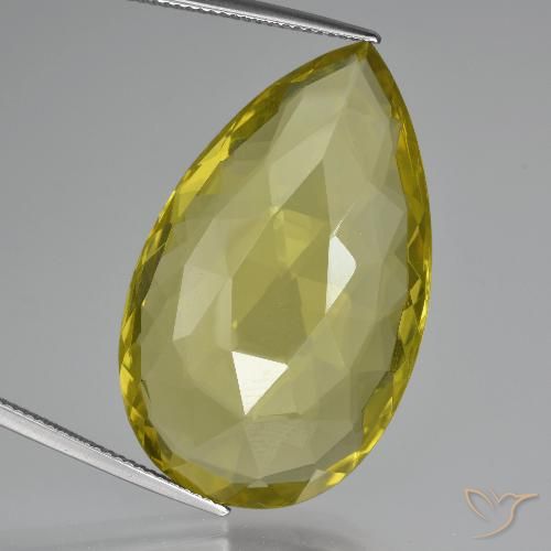 51.54ct Naturel Jaune ananas Quartz, En forme de poire, VVS-VS