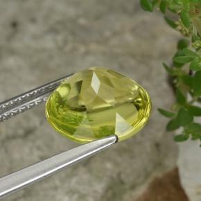 Quartz Citron naturelle Coupe roude, 3.48 ct, Transparent