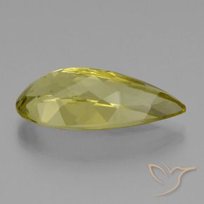 Quartz Jaune clair naturelle En forme de poire, 17.30 ct, VVS-VS