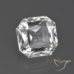 Quartz Blanc clair naturelle Octogone / coupe Émeraude, 8.02 ct, VVS-VS