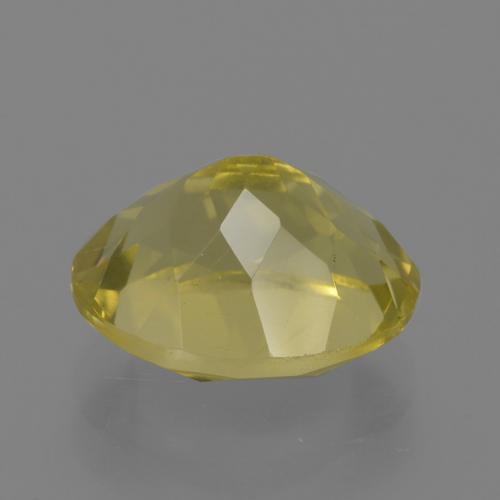 Quartz jaune naturelle coupe ovale, 3,51 ct, VS