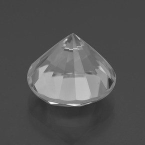 Quartz blanc naturelle coupe roude, 6,13 ct, VVS