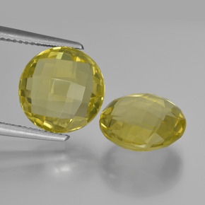 Achetez naturel ct jaune quartz gems, coupe roude, en provenance brésil chez gemselect. en stock, livraison internationale!