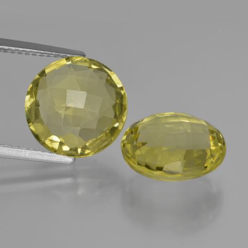Achetez naturel 10.20ct Jaune ananas Quartz gems, Coupe roude, En provenance Brésil chez GemSelect. En stock, livraison internationale!