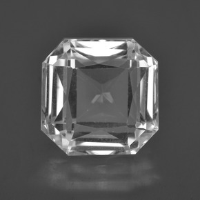 Quartz blanc naturelle taille émeraude, 6,78 ct, VVS