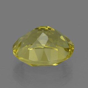 Quartz jaune naturelle coupe ovale, 3,59 ct, VS