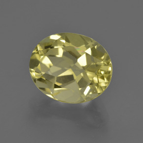 Quartz Citron naturelle Coupe ovale, 3.76 ct, VVS