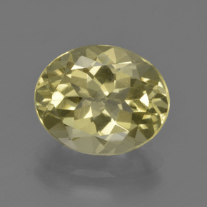 Quartz Jaune lagon naturelle Coupe ovale, 3.38 ct, VVS-VS