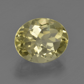 Quartz Jaune lagon naturelle Coupe ovale, 3.38 ct, VVS-VS