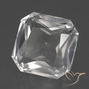 Quartz Blanc clair naturelle Octogone / coupe Émeraude, 11.27 ct, VVS-VS