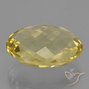 Quartz Jaune clair naturelle ovale, 17.03 ct, VS