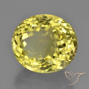 Quartz Jaune moyen-léger naturelle ovale, 18.09 ct, VVS-VS