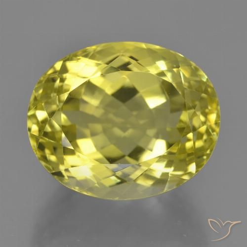 18.90ct Naturel Jaune moyen Quartz, ovale, VVS-VS