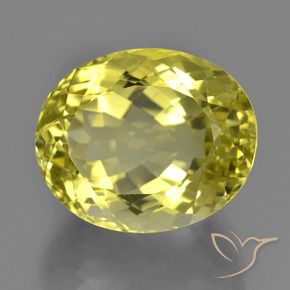 Quartz Jaune moyen naturelle ovale, 18.90 ct, VVS-VS