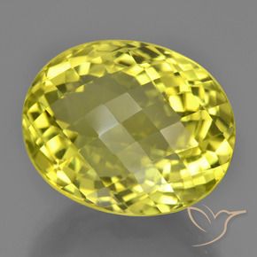 Quartz Jaune intense naturelle ovale, 22.75 ct, VVS-VS