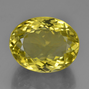 Quartz Jaune ananas naturelle Coupe ovale, 16.04 ct, VVS-VS