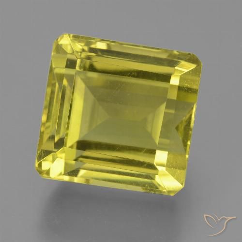 17.49ct Naturel Jaune maïs Quartz, Taille émeraude, VVS-VS