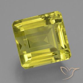 Quartz Jaune maïs naturelle Octogone / coupe Émeraude, 17.49 ct, VVS-VS