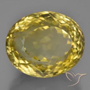 Quartz Jaune moyen naturelle ovale, 28.14 ct, VVS