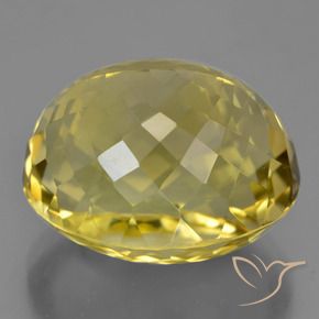 Quartz Jaune moyen naturelle ovale, 28.14 ct, VVS