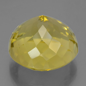 Quartz jaune naturelle coupe roude, 24,67 ct, VS