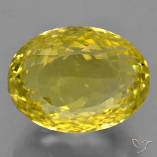 27.92ct Naturel Bourdon jaune Quartz, ovale, VVS-VS