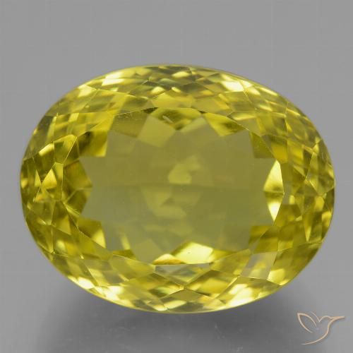 21.76ct Naturel Jaune maïs Quartz, ovale, VVS