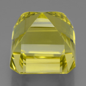 Quartz Citron naturelle Taille émeraude, 20.86 ct, VVS-VS