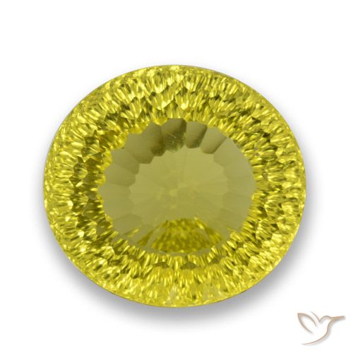 70.69ct Naturel Jaune moyen Quartz, ovale, VVS-VS