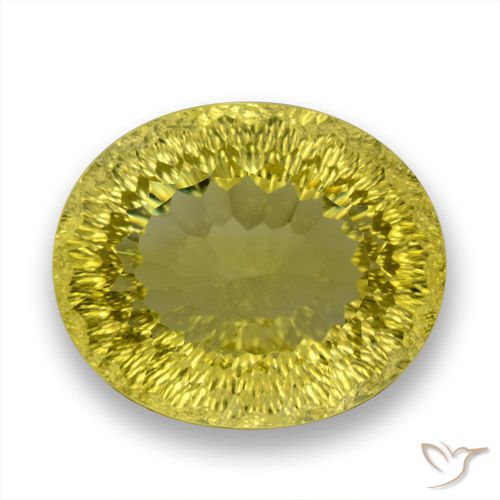 64.36ct Naturel Jaune intense Quartz, ovale, VVS