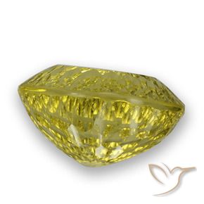 Quartz Jaune intense naturelle ovale, 64.36 ct, VVS