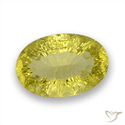 26.58ct Naturel Jaune moyen Quartz, ovale, VVS