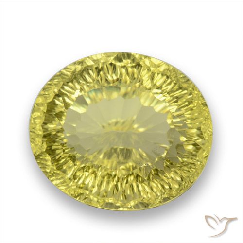 31.29ct Naturel Jaune moyen Quartz, ovale, VVS