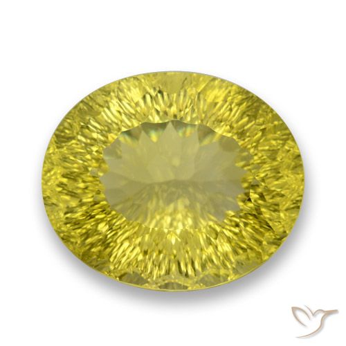 41.57ct Naturel Jaune clair Quartz, ovale, VVS