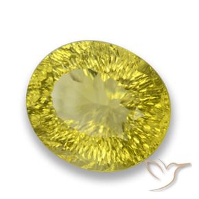 Quartz Jaune clair naturelle ovale, 41.57 ct, VVS