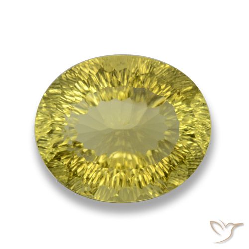 30.65ct Naturel Jaune ananas Quartz, ovale, VVS