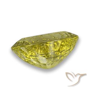 Quartz Jaune ananas naturelle ovale, 30.65 ct, VVS