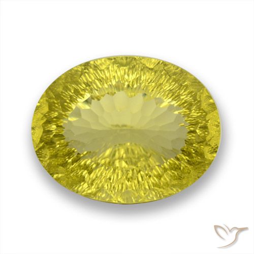 61.96ct Naturel Jaune ananas Quartz, ovale, VVS