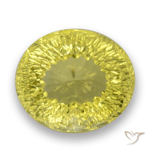 27.80ct Naturel Bourdon jaune Quartz, ovale, VVS