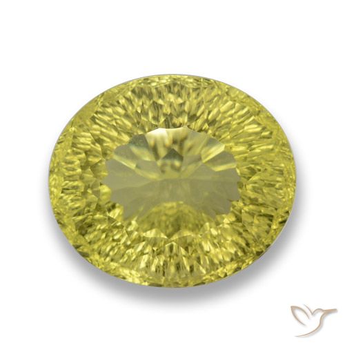29.40ct Naturel Jaune moyen Quartz, ovale, VVS