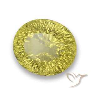 Quartz Jaune moyen naturelle ovale, 29.40 ct, VVS