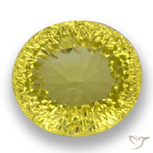 38.26ct Naturel Bourdon jaune Quartz, ovale, VVS