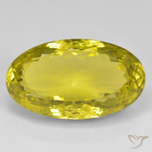 56.02ct Naturel Jaune moyen Quartz, ovale, VVS