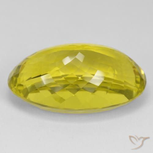 Quartz Jaune moyen naturelle ovale, 56.02 ct, VVS