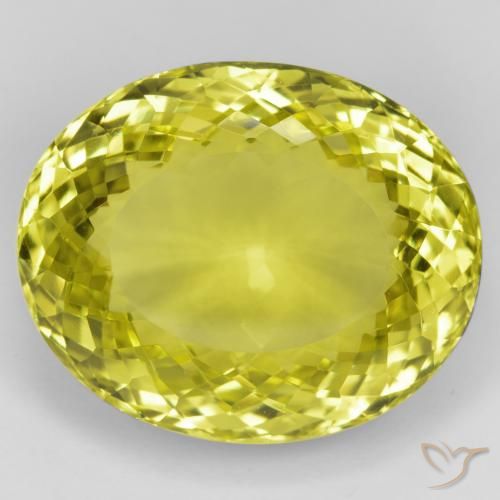48.95ct Naturel Jaune moyen Quartz, ovale, VVS